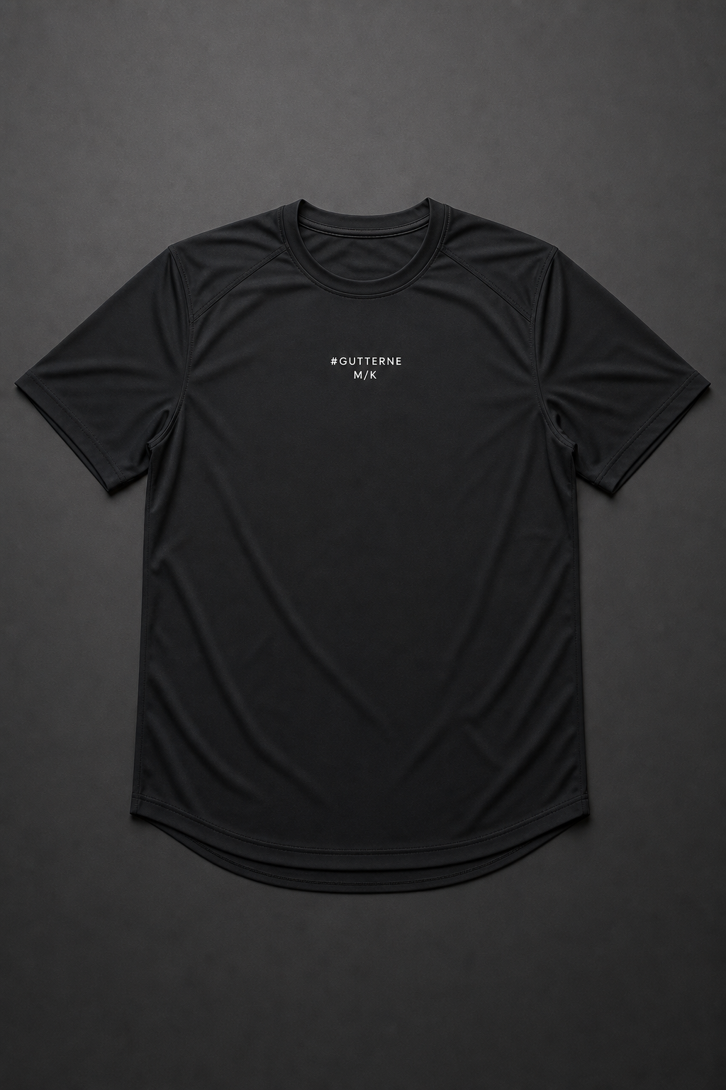 Performance Tee — "Every Pace Counts." — Reflective Print Tee, product photo on neutral backdrop