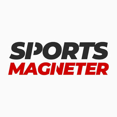 Sportsmagneter logo — black SPORTS over red MAGNETER